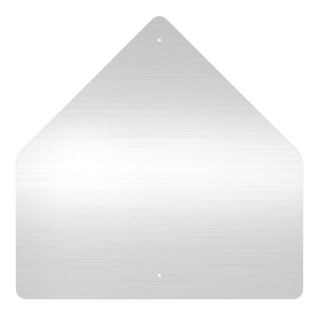 Placa Pentagono de Aluminio Anodizado