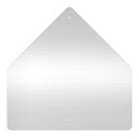 Placa Pentagono de Aluminio Anodizado