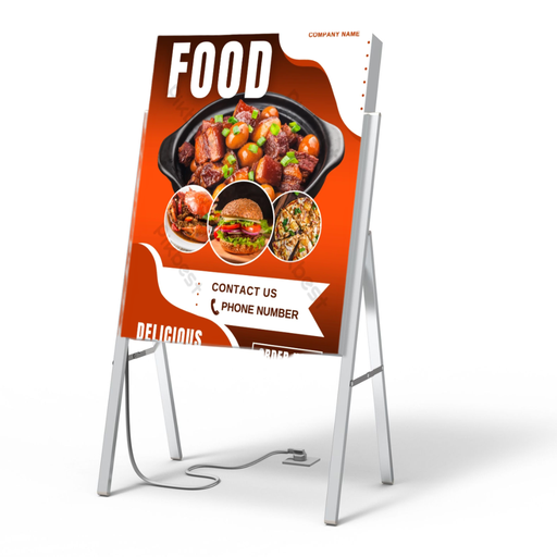 Caballete textil SEG con luz